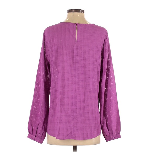 Anthropologie Cut-Out Collar Puff Sleeve Blouse - Picture 11 of 12